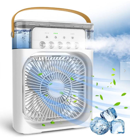 VENTILADOR PORTATIL CON HUMIDIFICADOR